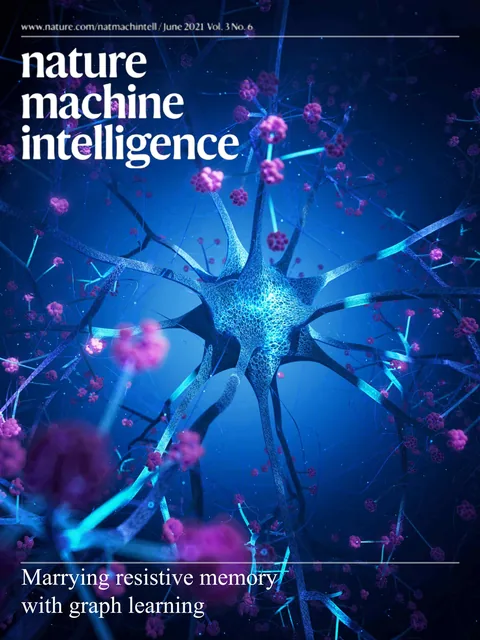 Nature Machine Intelligence 神经网络科研封面设计