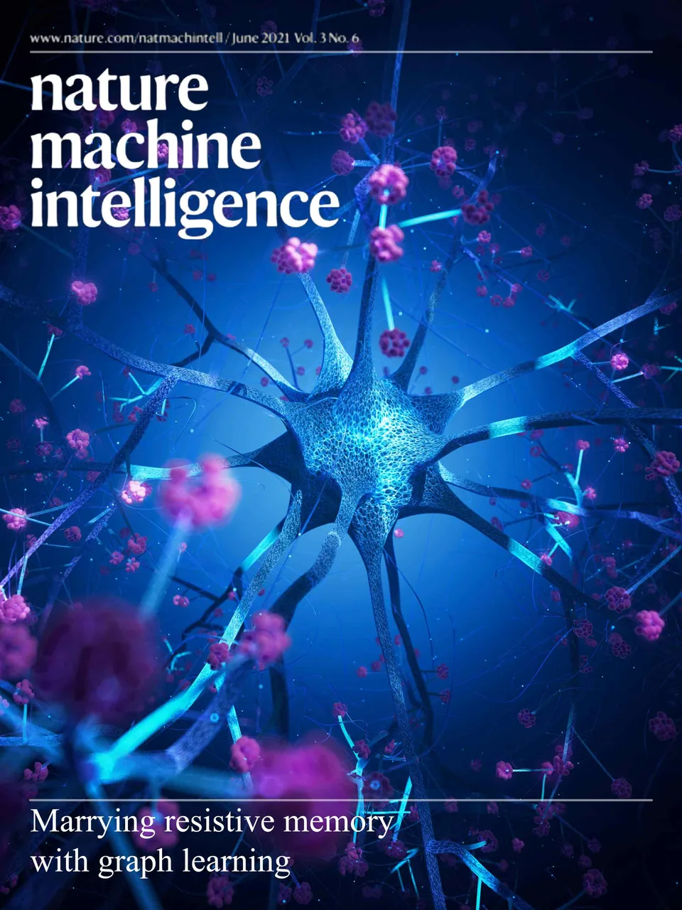 Nature Machine Intelligence 神经网络科研封面设计