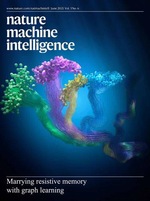 Nature Machine Intelligence 神经网络研究封面设计