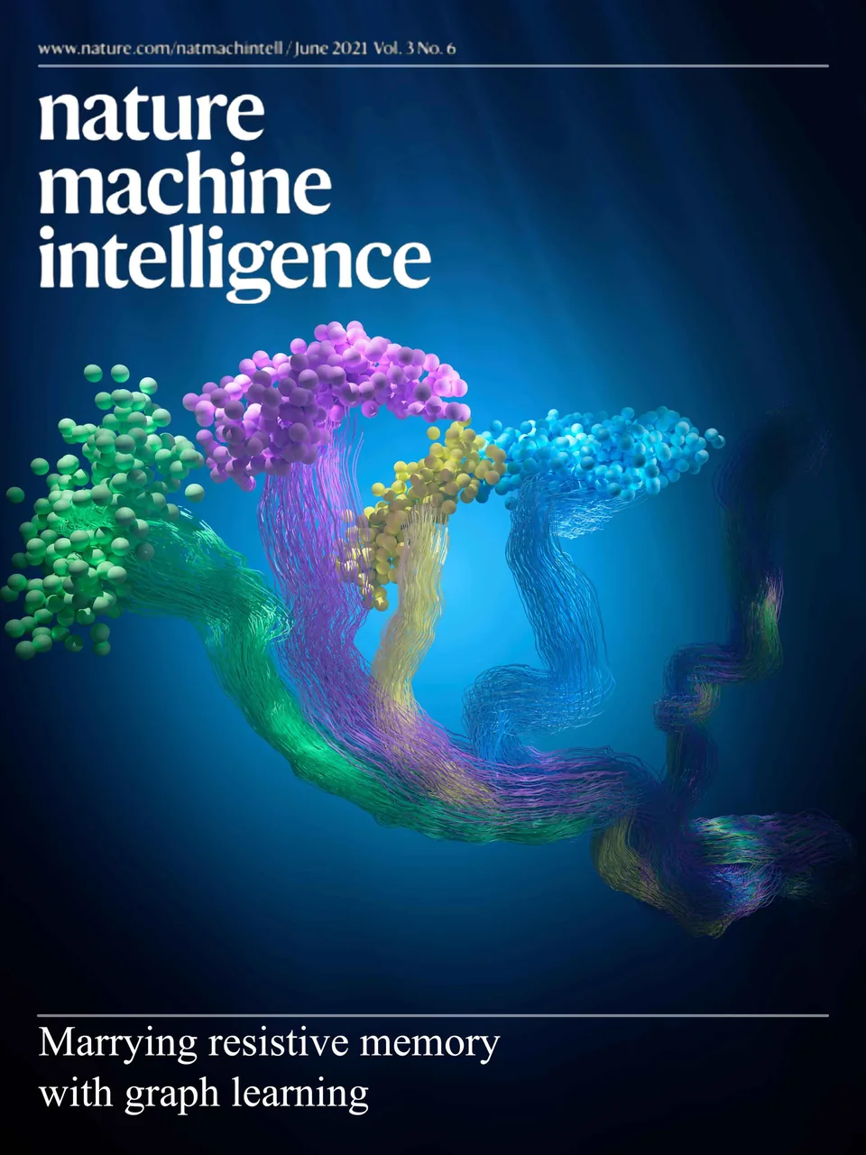 Nature Machine Intelligence 神经网络研究封面设计