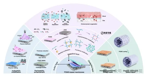Separation and Purification Technology 聚二甲基硅氧烷用于气体分离膜的研究进展科研论文示意图
