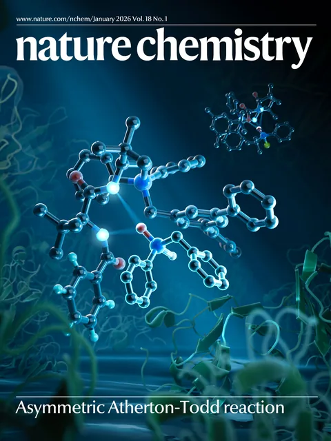 Nature Chemistry 手性分子科研期刊封面设计